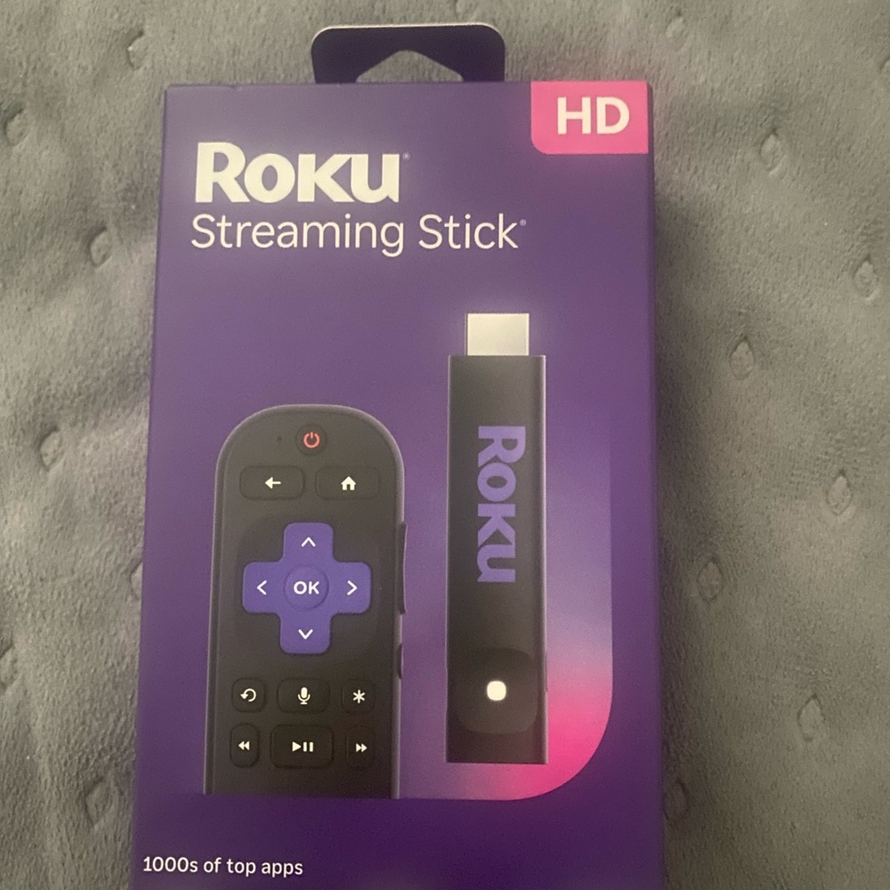 Roku Streaming Device in Purple and White